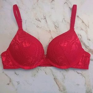 Red Extra-Pushup Bra